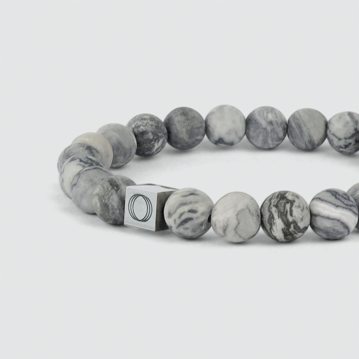 Alrazas - Grey Beaded Bracelet 8mm