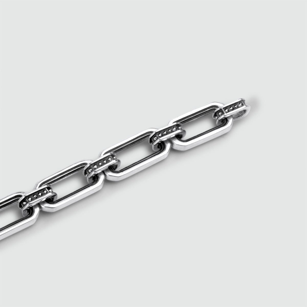 Aqwas - Sterling Silver Chain Link Bracelet 9.5mm