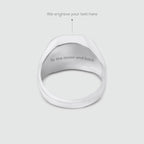 Halim - Blue Pietersite Signet Ring 13mm - NineTwoFive