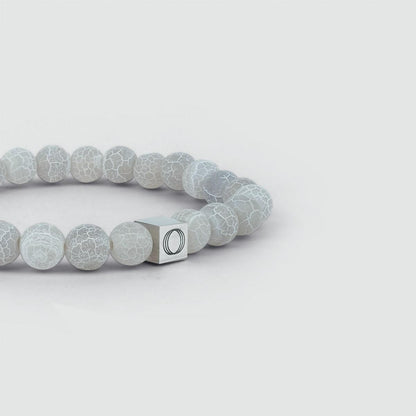 Abyad - White Beaded Bracelet 6mm