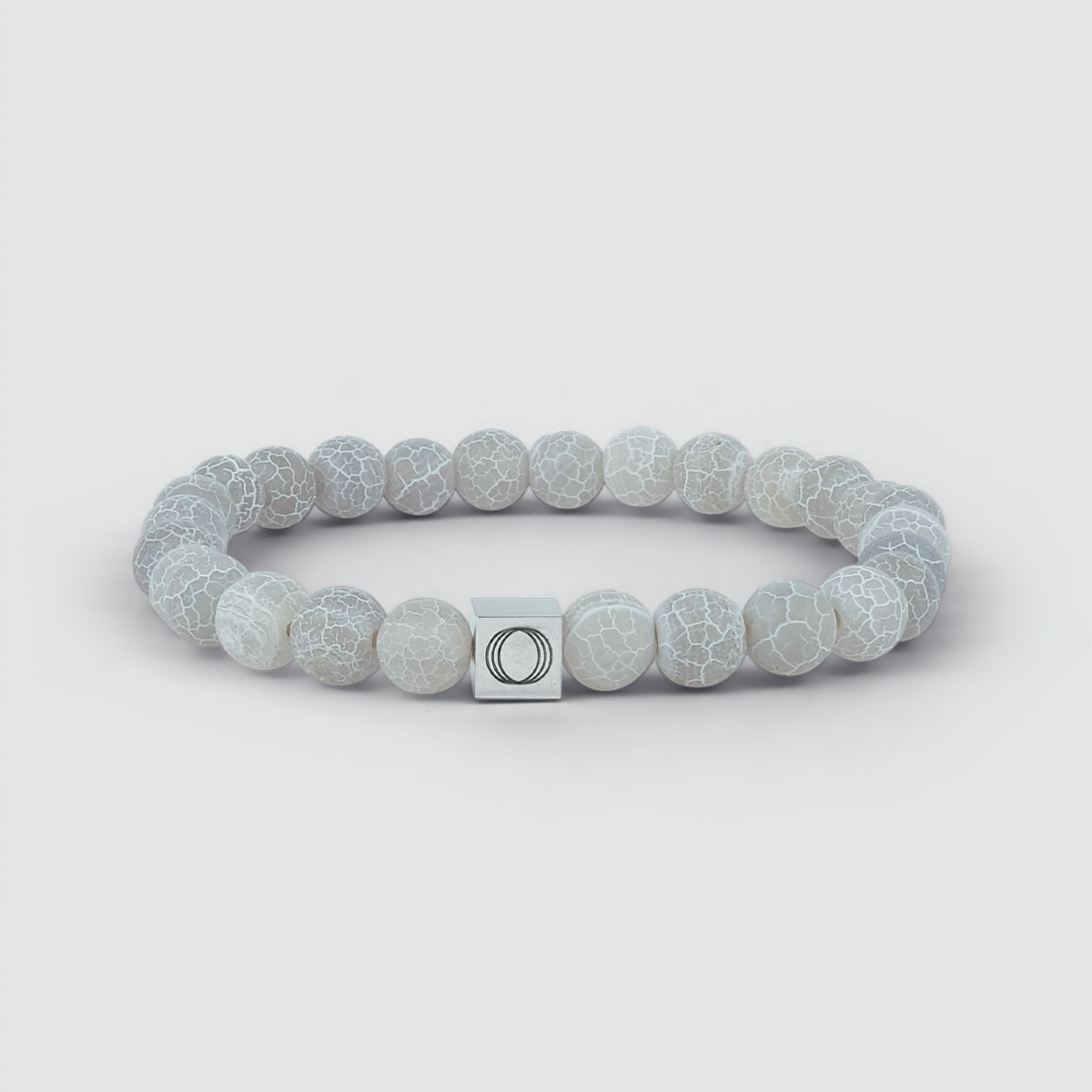 Abyad - White Beaded Bracelet 8mm