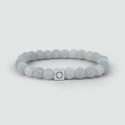 Abyad - White Beaded Bracelet 6mm