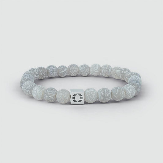 Abyad - White Beaded Bracelet 6mm