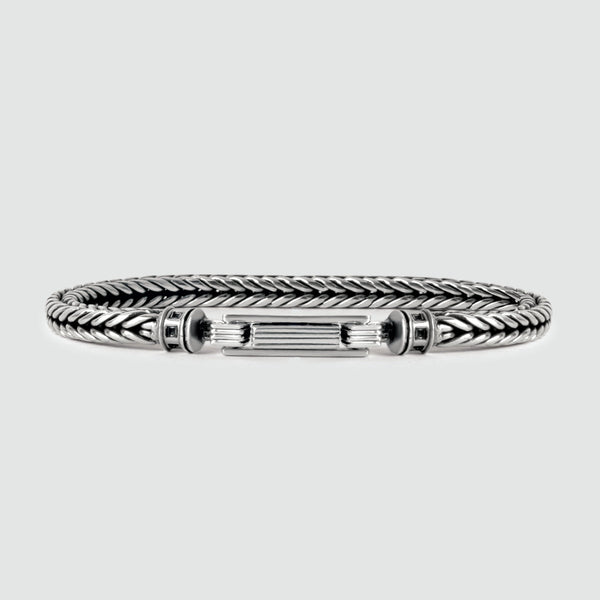 Adam - Sterling Silver Braided Bracelet 5mm