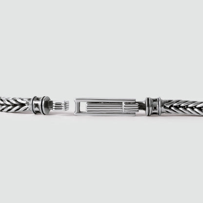 Adam - Sterling Silver Braided Bracelet 5mm