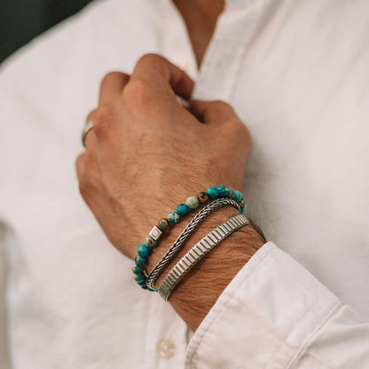 Alfiruz - Turquoise Beaded Bracelet 6mm