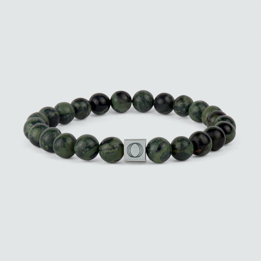 Ahgdar -  Green Beaded Bracelet 8mm