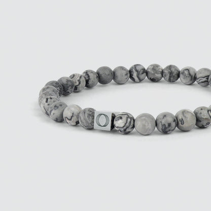Alrazas - Grey Beaded Bracelet 6mm