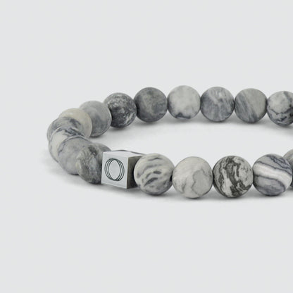 Alrazas - Grey Beaded Bracelet 8mm