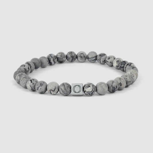 Alrazas - Grey Beaded Bracelet 6mm