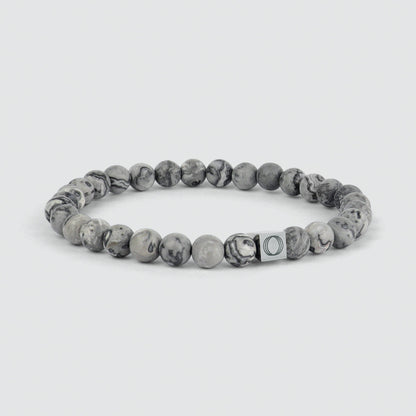Alrazas - Grey Beaded Bracelet 6mm