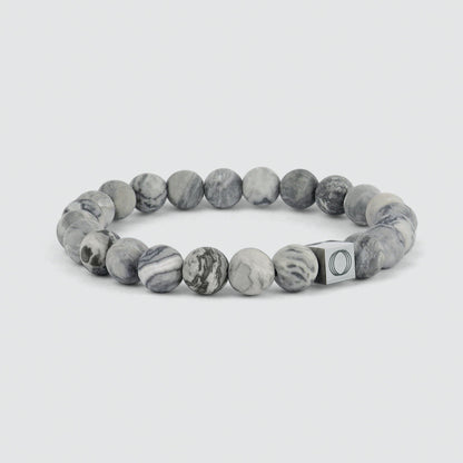 Alrazas - Grey Beaded Bracelet 8mm