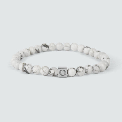 Alrukham - White Beaded Bracelet 6mm