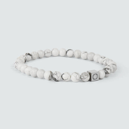 Alrukham - White Beaded Bracelet 6mm