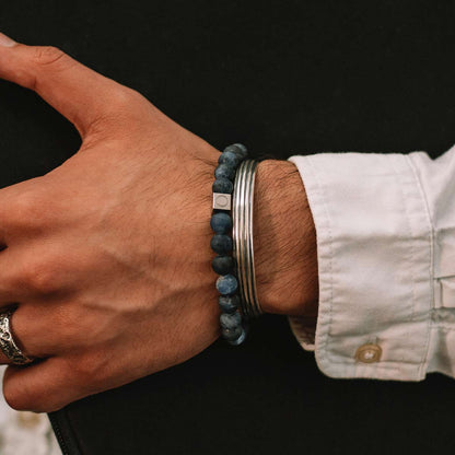 Azraq - Blue Beaded Bracelet 8mm