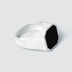 Naim - Black Onyx Signet Ring 13mm