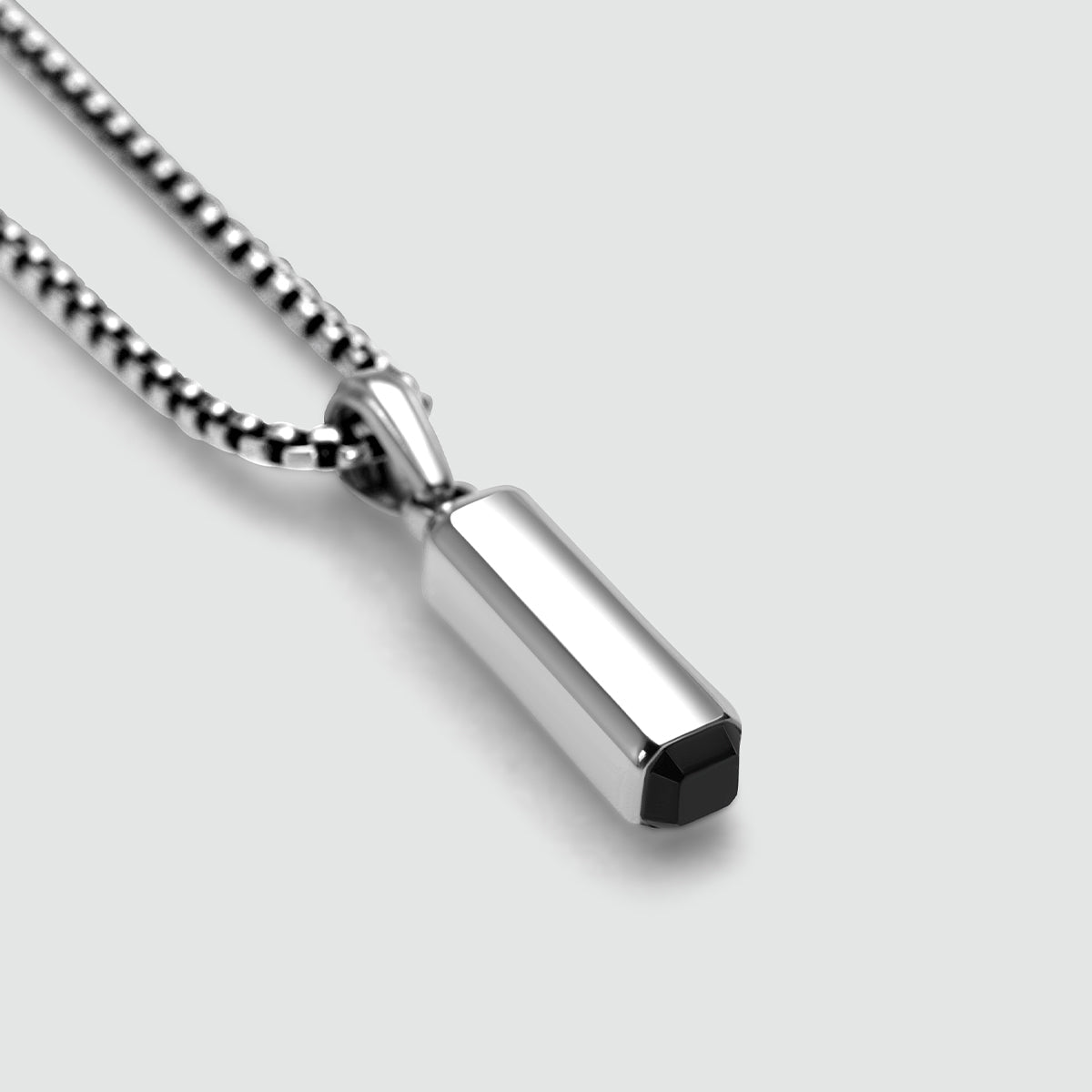 Jalil - Sterling Silver Black Onyx Pendant