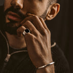 Naim - Black Onyx Signet Ring 13mm