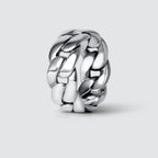 Rayen - Silver Cuban Link Ring 9mm