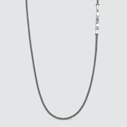 Anis - Sterling Silver Wheat Chain Necklace 3mm