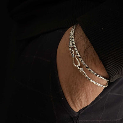 Emir -Sterling Silver Minimalist Bracelet 2.5mm