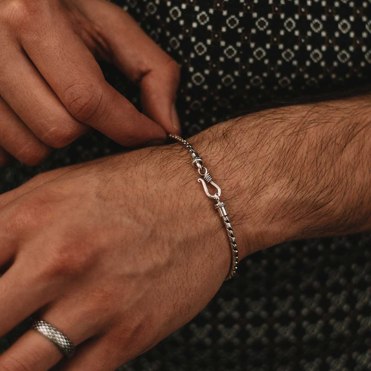 Emir -Sterling Silver Minimalist Bracelet 2.5mm
