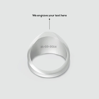 Adil – Black Onyx Signet Ring 13mm