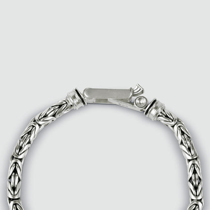Turath - Sterling Silver Byzantine Kings Bracelet 5mm