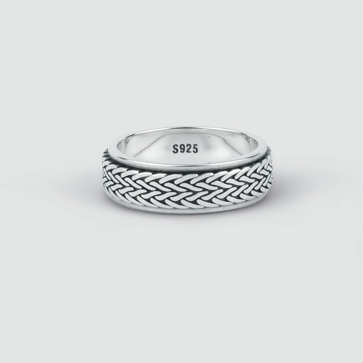 Hani - Sterling Silver Spinner Ring 7mm