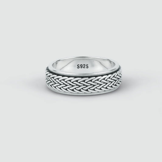 Hani - Sterling Silver Spinner Ring 7mm