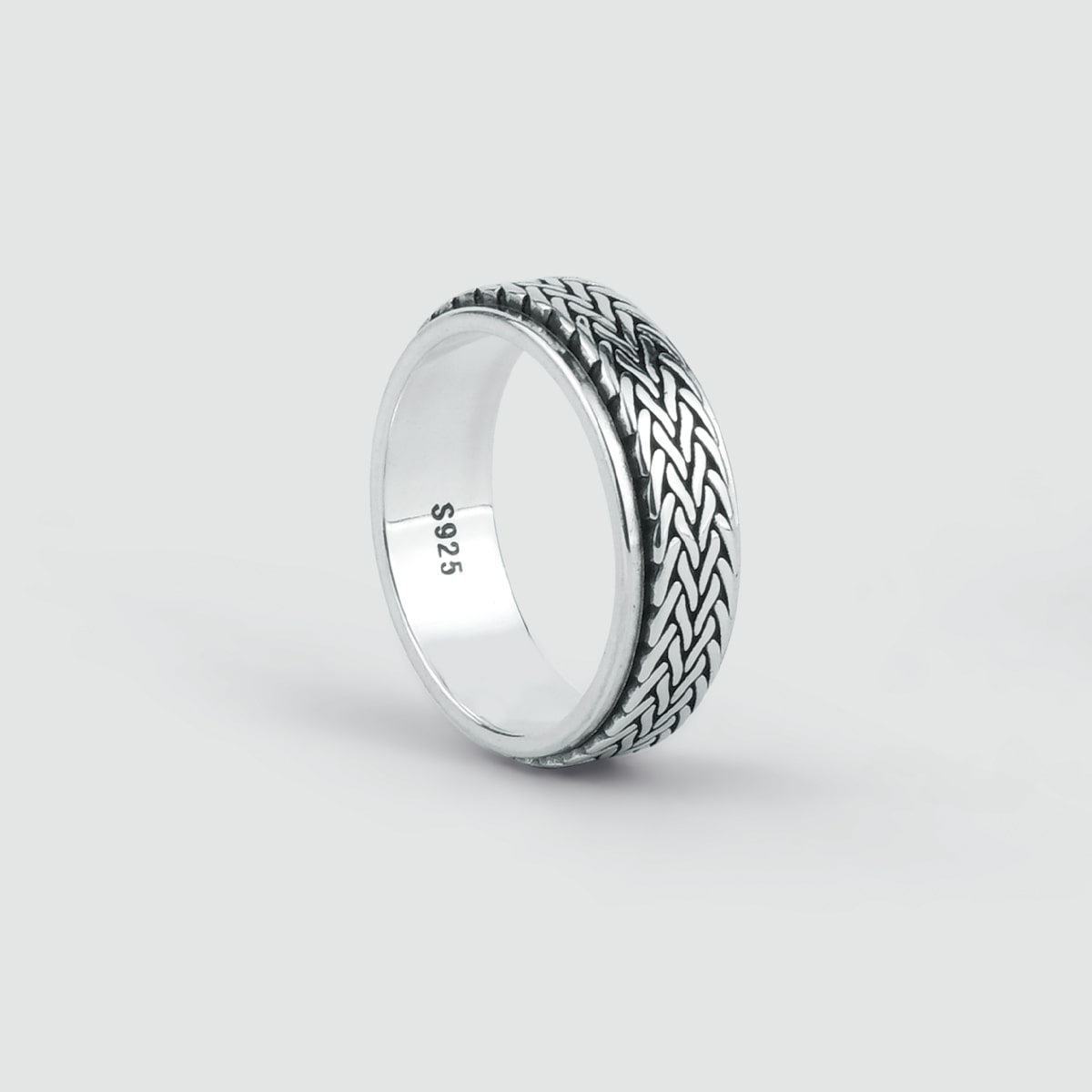 Hani - Sterling Silver Spinner Ring 7mm