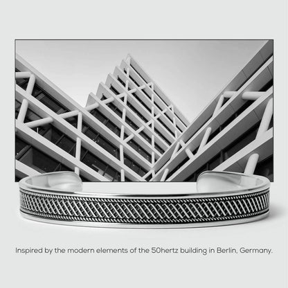 Kaliq - Oxidised Sterling Silver Bangle 10mm