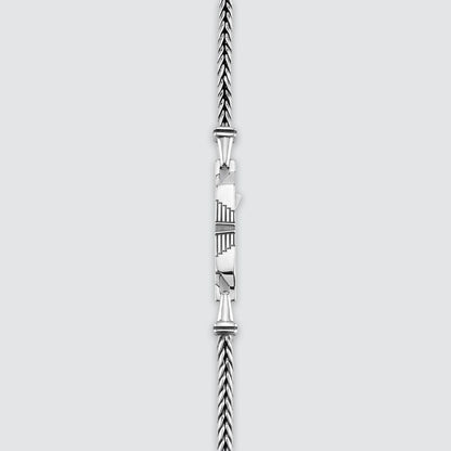 Anis - Sterling Silver Wheat Chain Necklace 3mm