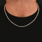 Kadeem - Sterling Silver Ornaments Chain Necklace 3.5mm