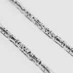 Kadeem - Sterling Silver Ornaments Chain Necklace 3.5mm