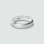 Tamir - Matt Silver Ring 6mm