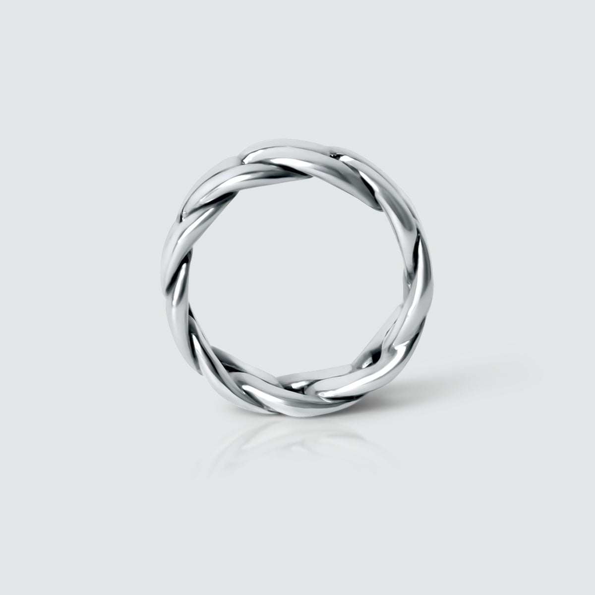 Rayen - Silver Cuban Link Ring 9mm