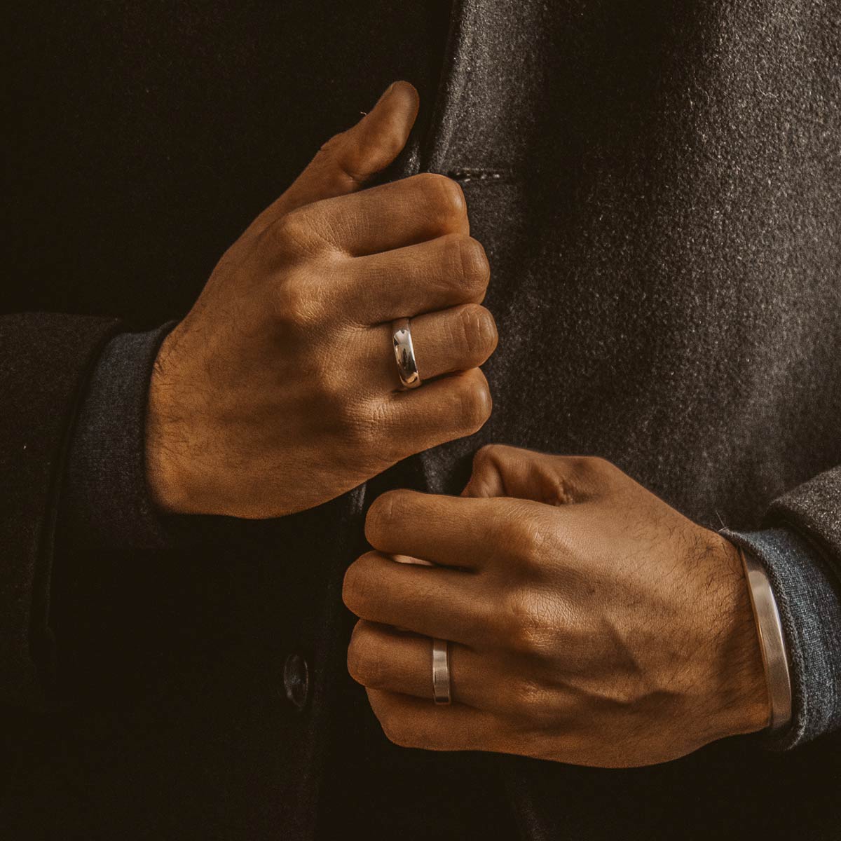 Tamir - Matt Silver Ring 6mm