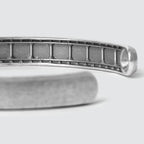 Fudail - Rough Brushed Sterling Silver Bangle 8mm