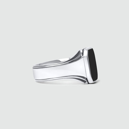 Baki - Black Onyx Signet Ring 17mm
