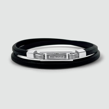 Rami - Genuine Black Leather Bracelet 5mm