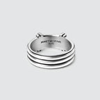 Imad - Sterling Silver Pillar Signet Ring 8mm