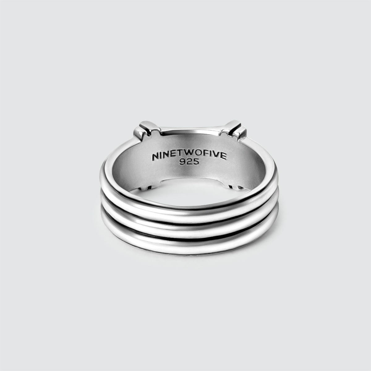Imad - Sterling Silver Pillar Signet Ring 8mm