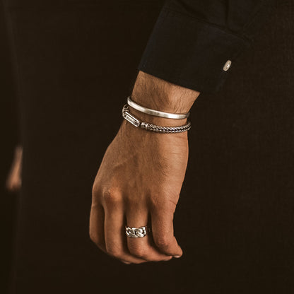 Adam - Sterling Silver Braided Bracelet 5mm