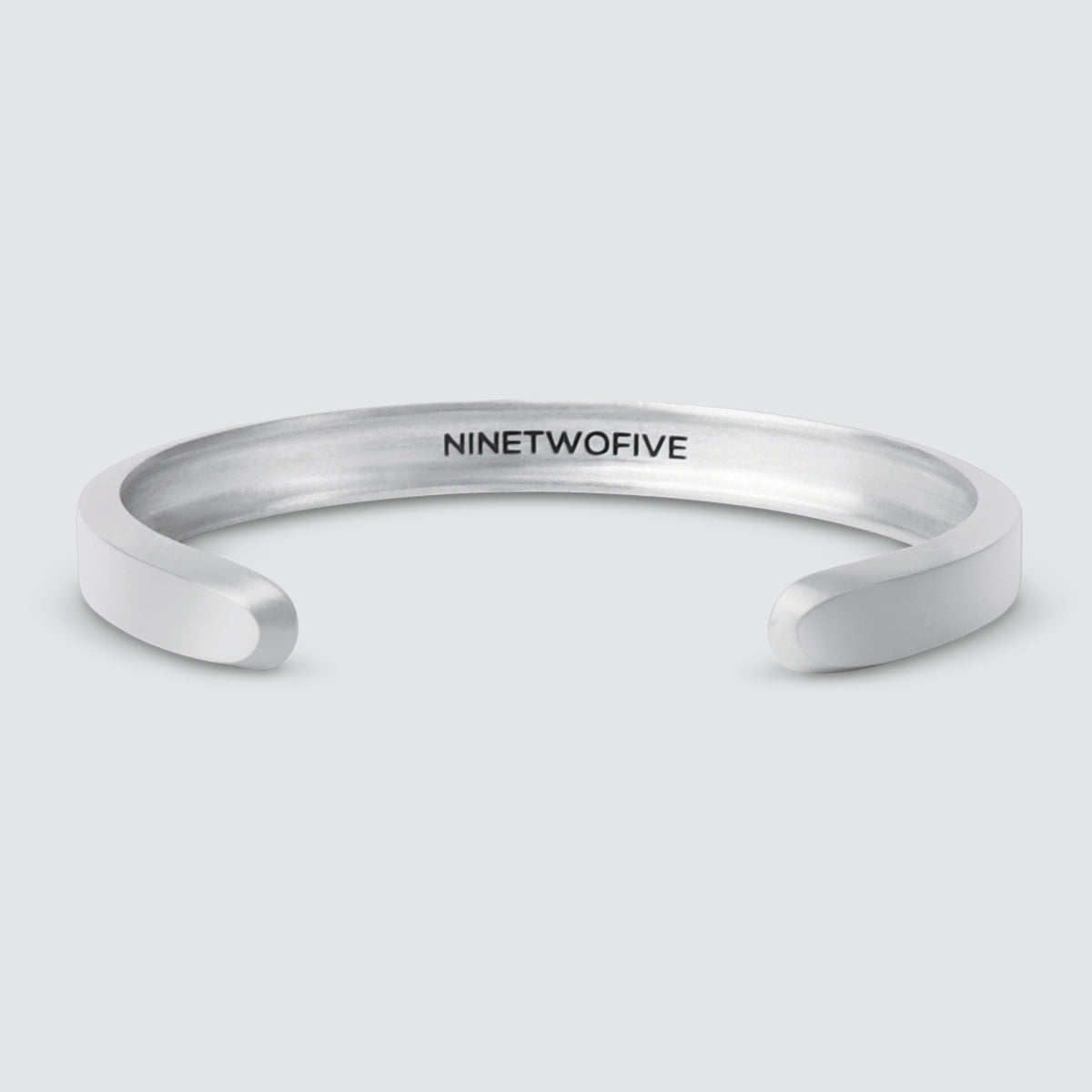Boulos - Plain Sterling Silver Bangle Bracelet 8mm