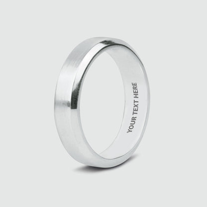 Tamir - Matt Silver Ring 6mm