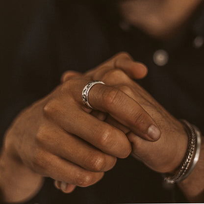Tarif - Unique Sterling Silver Ring 7mm