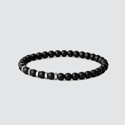 Aswad - Black Silver Accents Bracelet