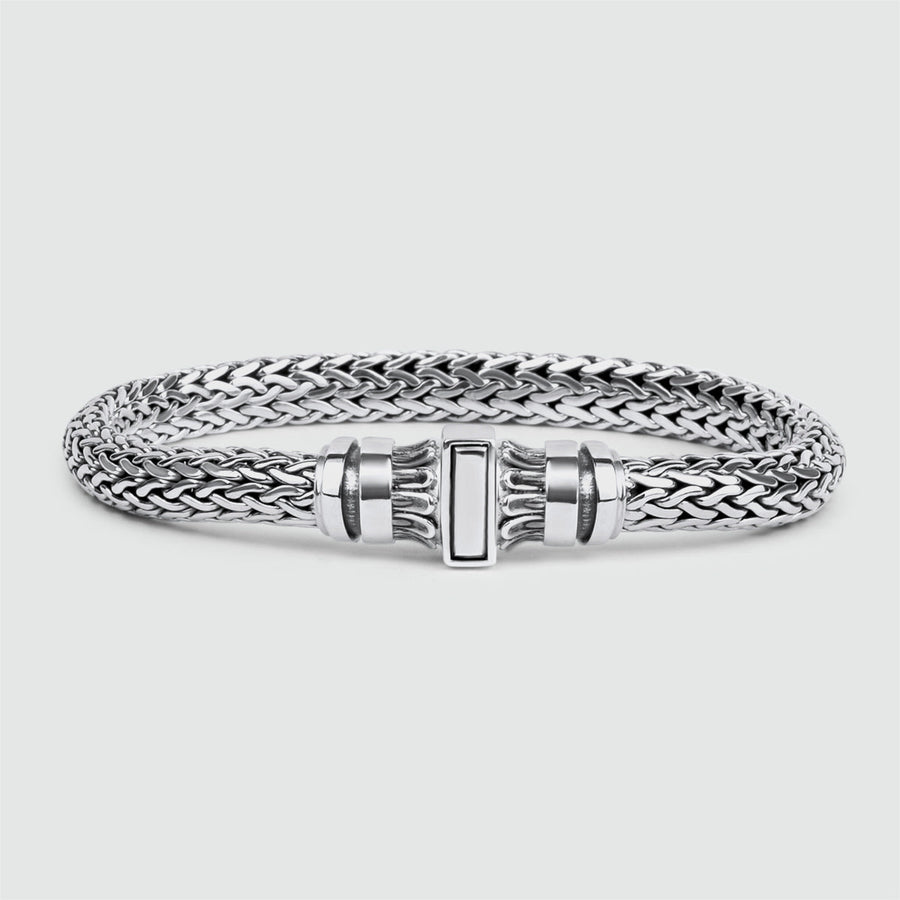 Mirza - Sterling Silver Braided Bracelet 7mm