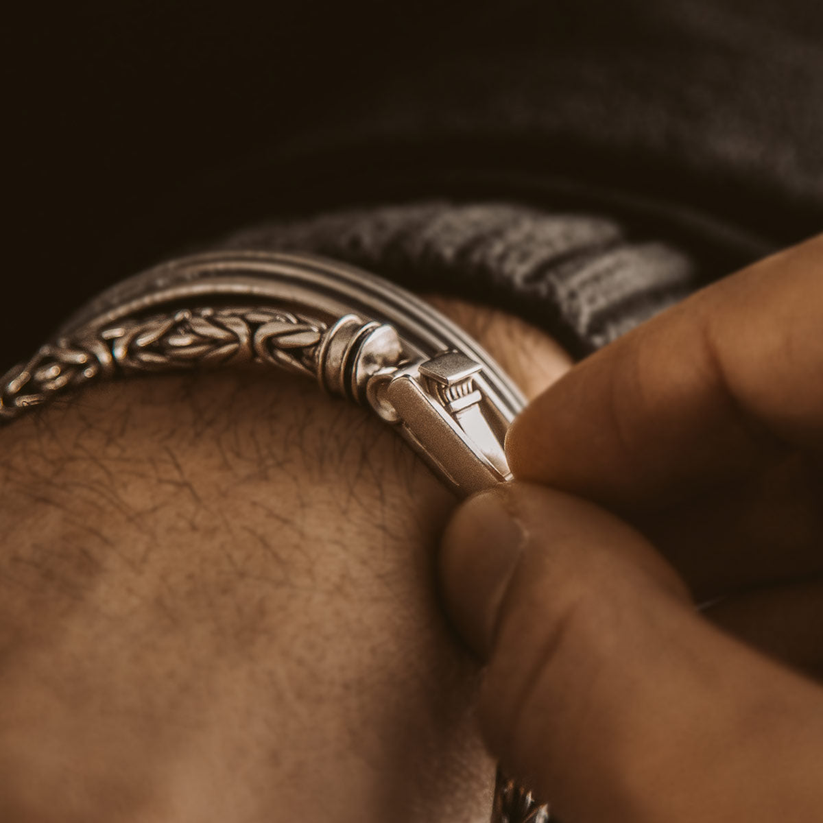 Turath - Sterling Silver Byzantine Kings Bracelet 5mm